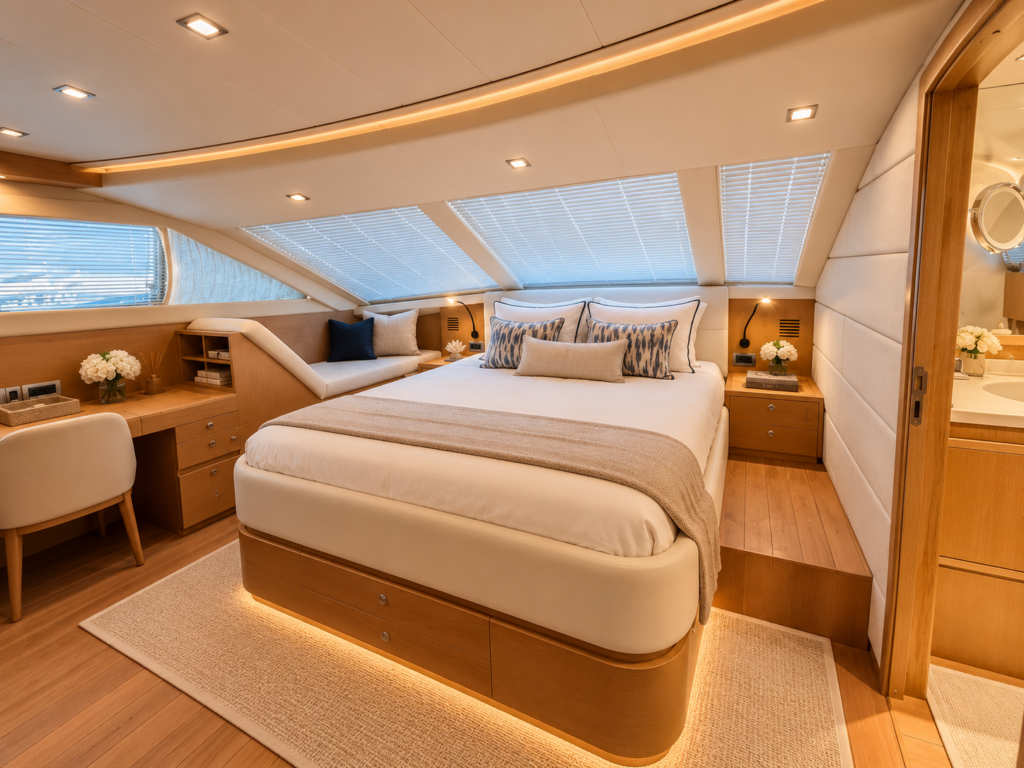 Luxury Yacht Cabin Retreat