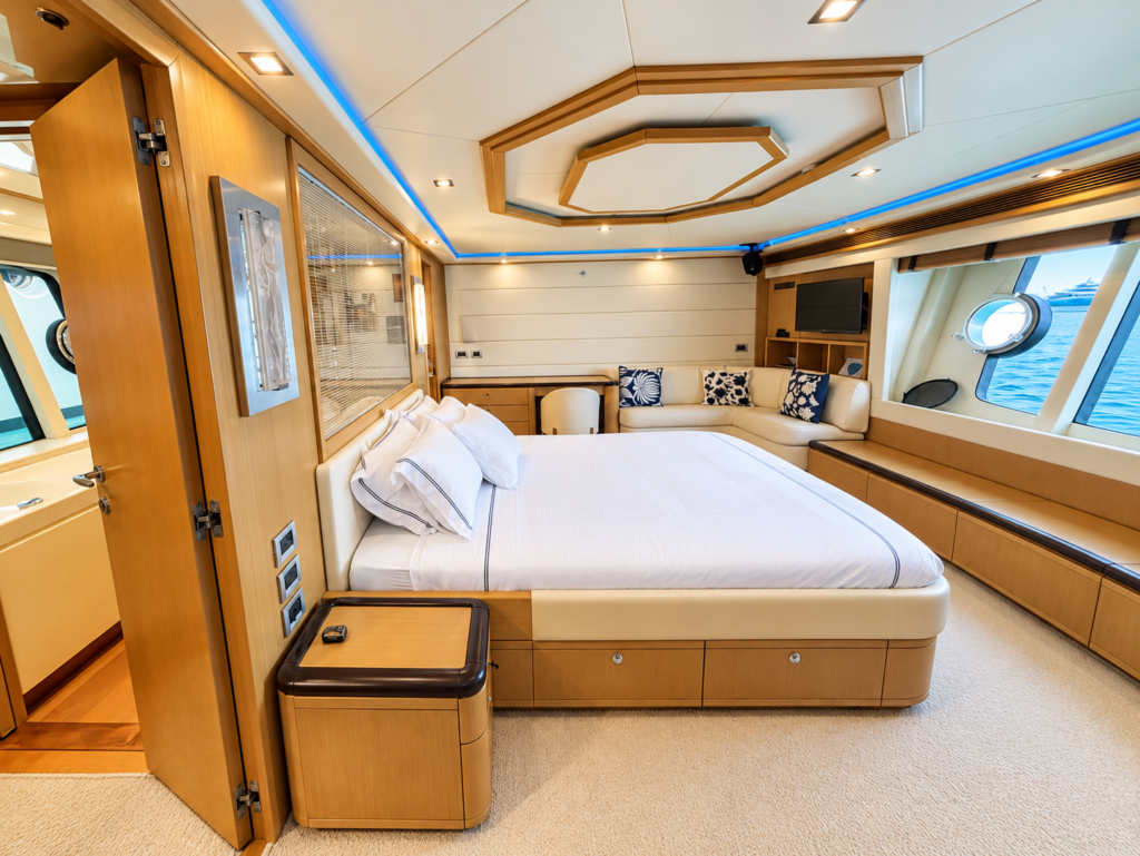 Luxury Yacht Master Cabin